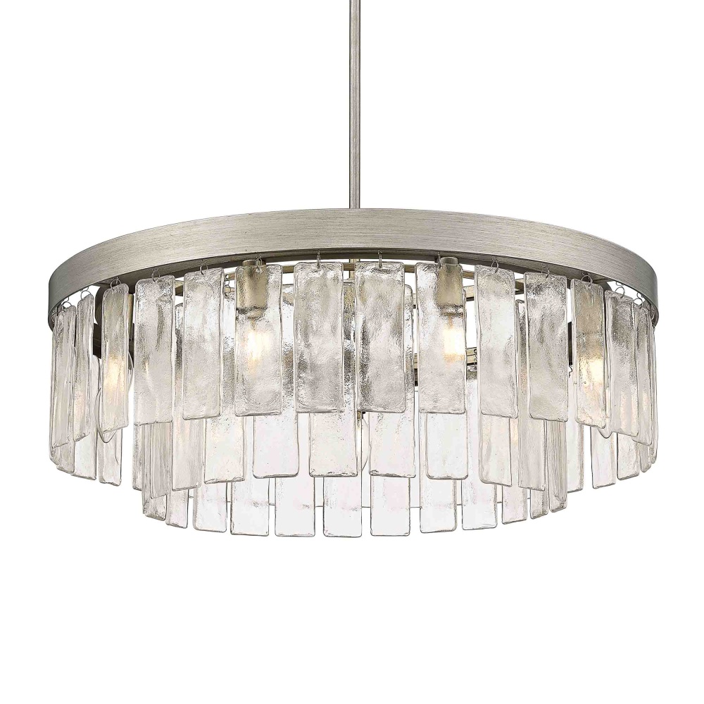 Golden Lighting Ciara 9-light Chandelier in Peruvian Silver